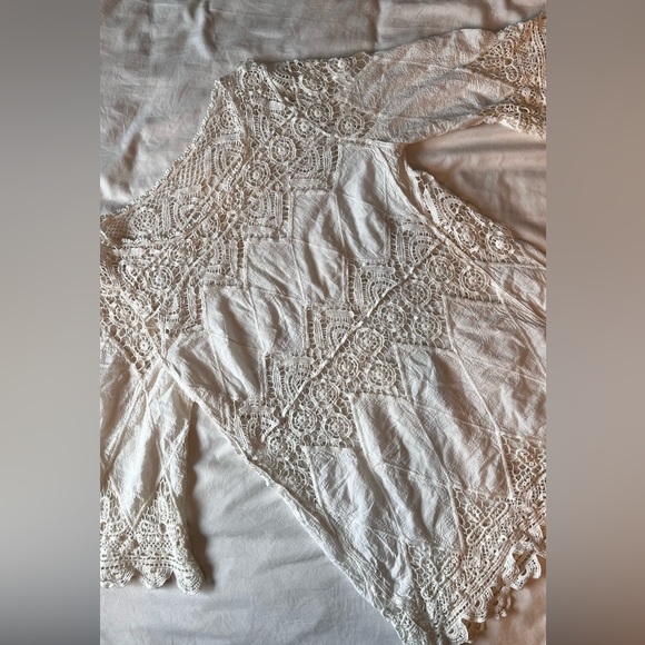 Lace/Crochet Style Beach Coverup - Picture 1 of 5